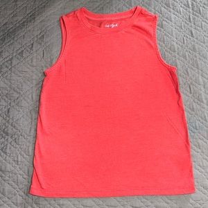 CAT & JACK KID BOY YOUTH RED MUSCLE TANK TOP